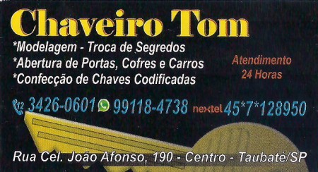 Chaveiro Tom